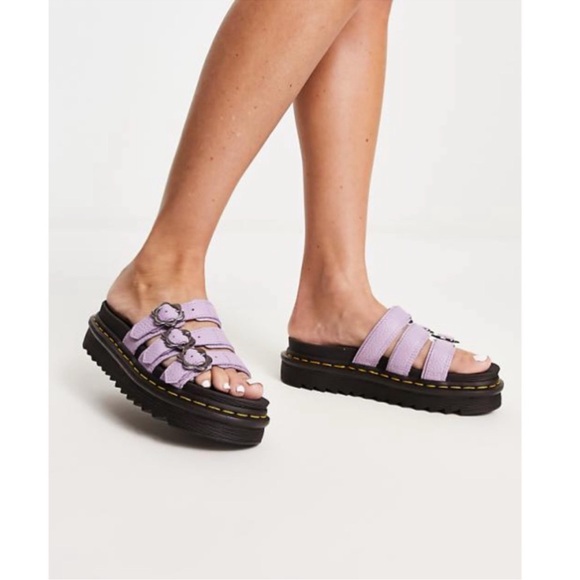 Dr. Martens Women's Blaire Slide Sandal in Lilac. Sz: 7 - Picture 11 of 11